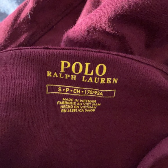 Polo Hoodie Lightweight | Burgunde Small USED | - Picture 5 of 5
